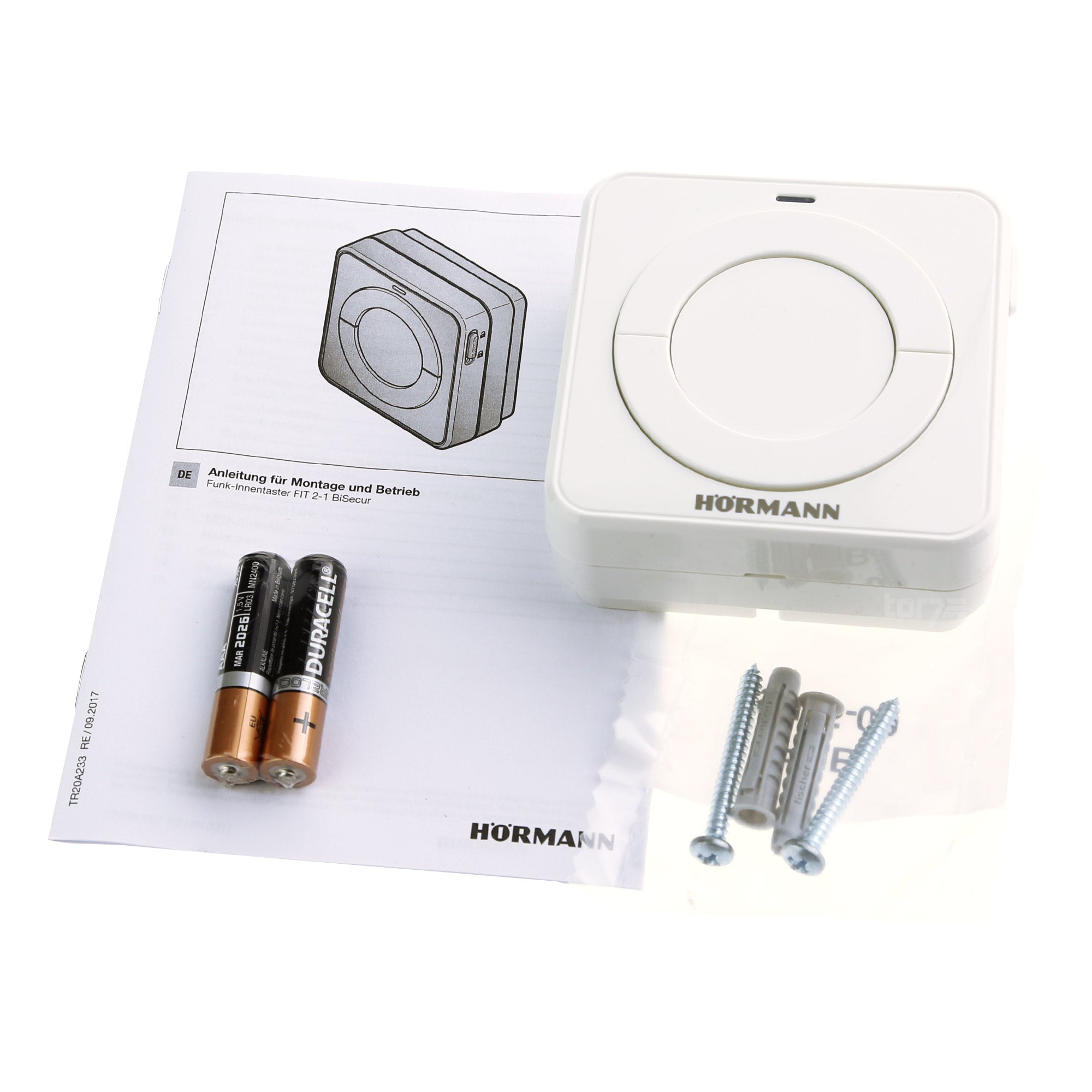 Pulsador Interior Inalámbrico Hörmann FIT 2-1 BiSecur
