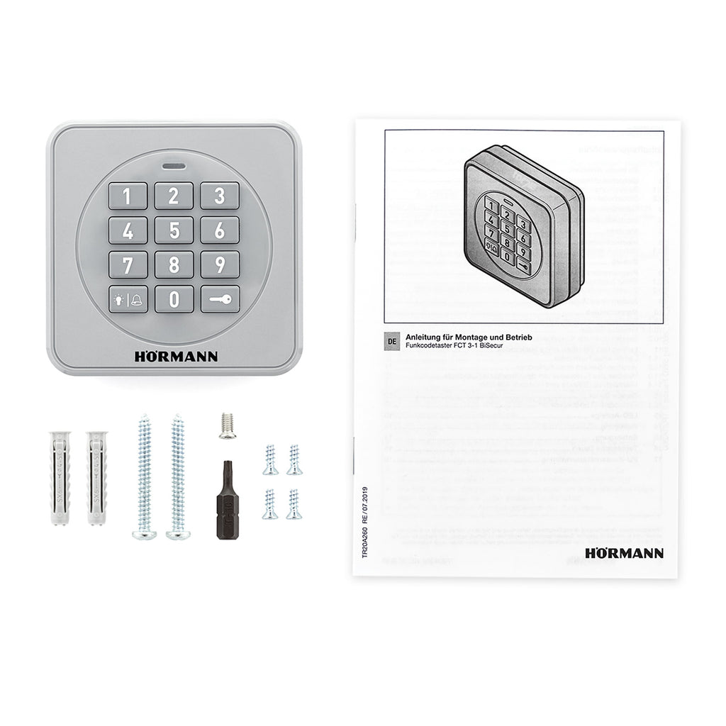 Hörmann FCT3-1 BS-868 Interruptor de Código por Radio