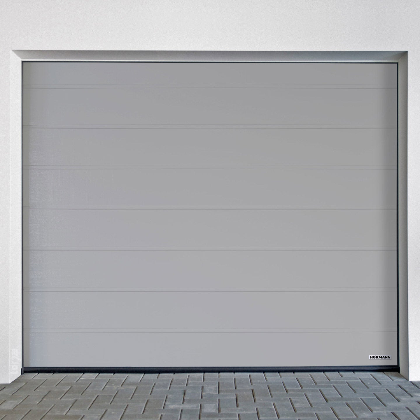 Puerta de garaje Hörmann RenoMatic con Acanalado M Woodgrain